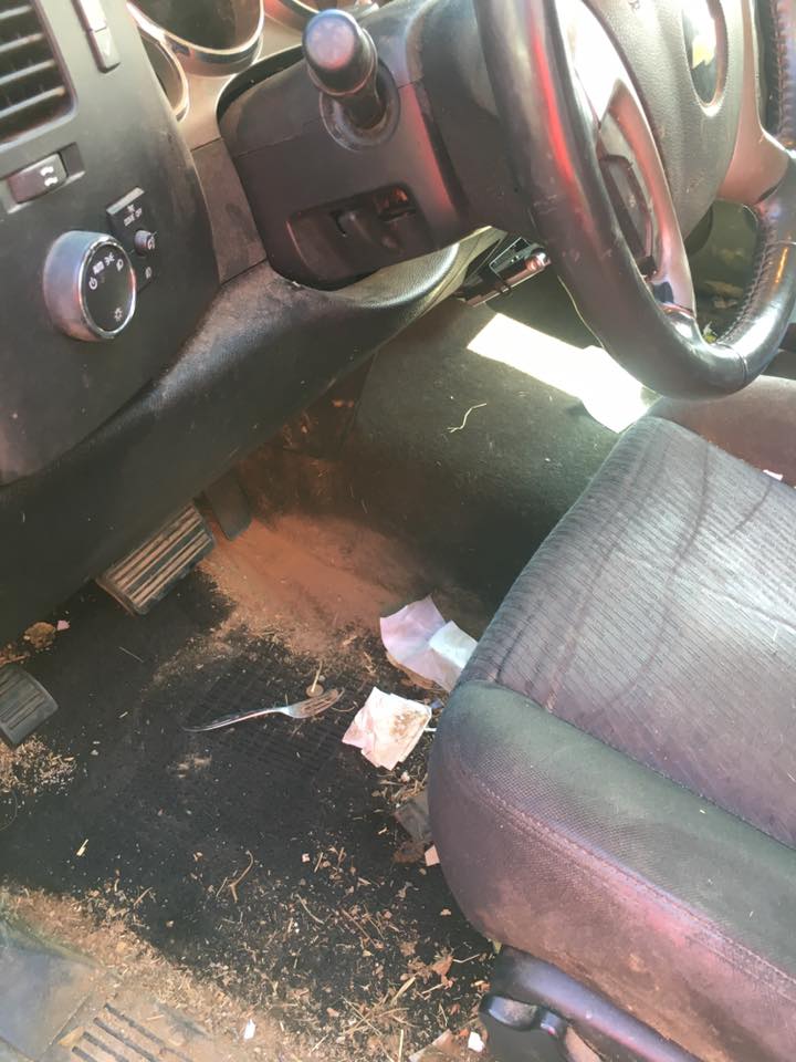 Dirty Car Interior